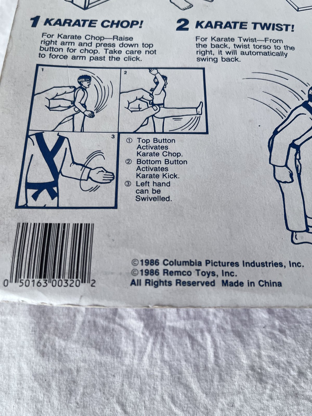 80s REMCO TOYS「THE KARATE KID」ACTION FIGURE “M