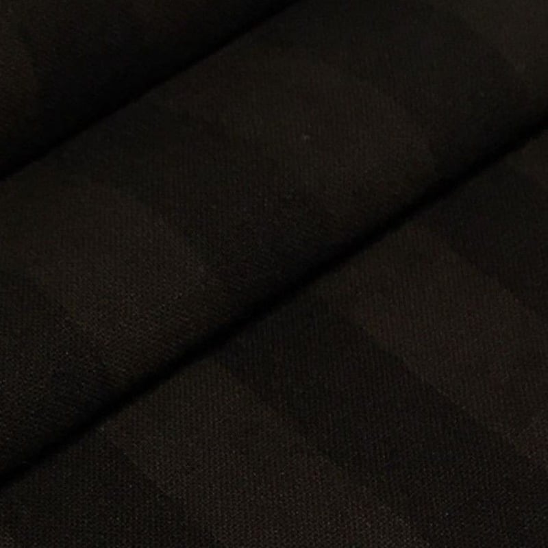 ストライプ生地 太 ブラック | tweed shop