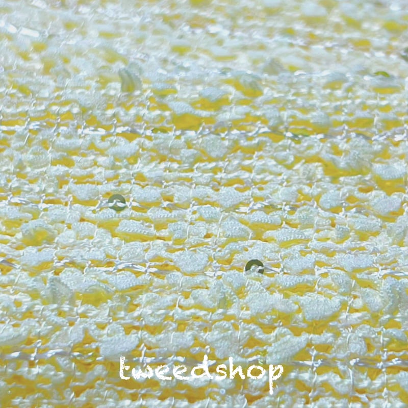 ツイード生地 619 イエロー | tweed shop