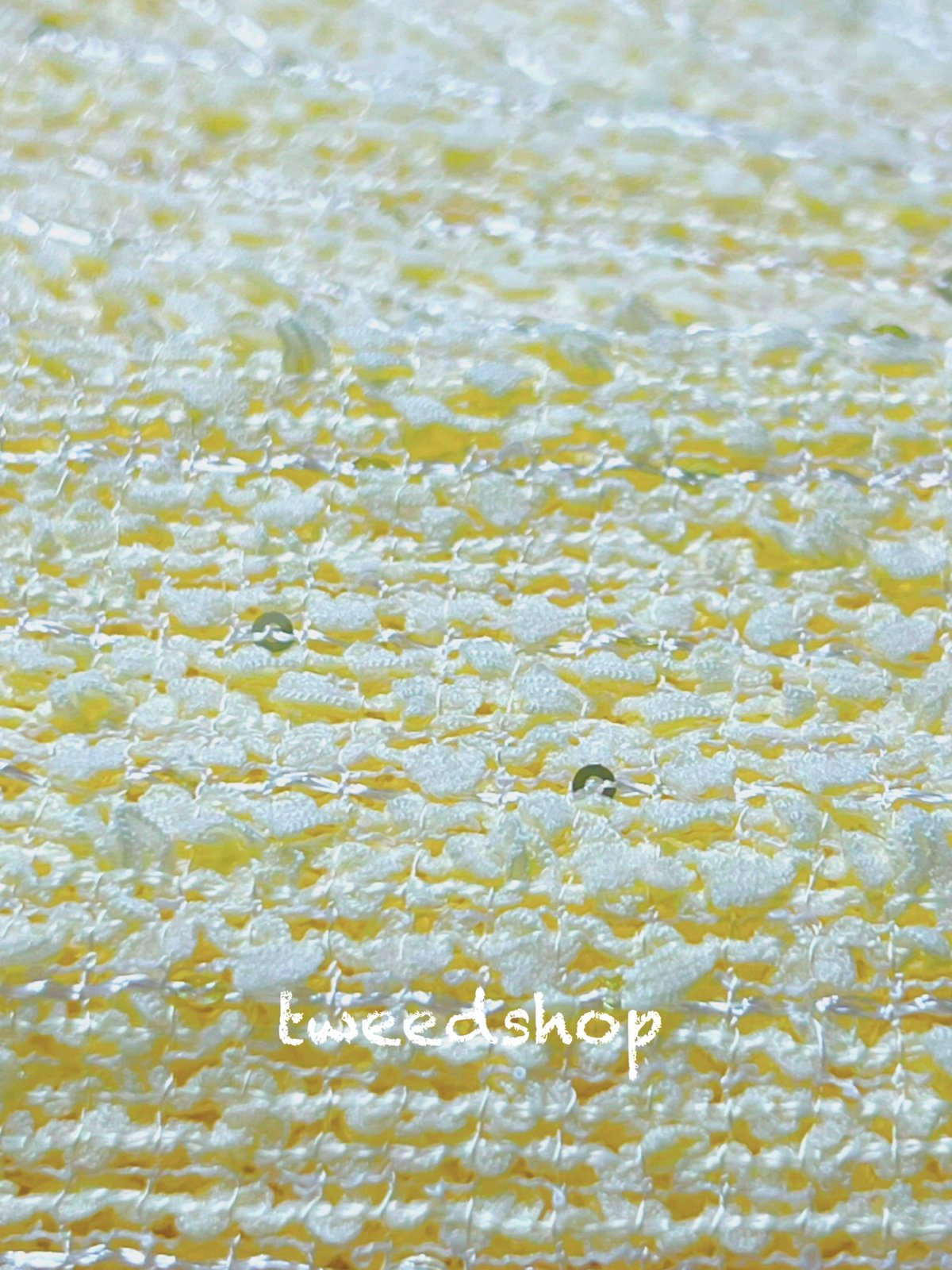 ツイード生地 619 イエロー | tweed shop