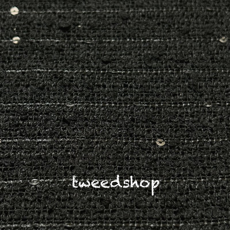 黒ツイードラスト1点☆即購入可能です☆ツィード　黒一色　上質ツイードジレ☆ otonaMUSE 11月号掲載/セットアップ可】ブッチャーツイードミニ