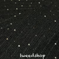 ツイード生地  620 ブラック