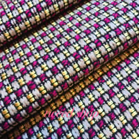 ツイード生地　307　ピンク
