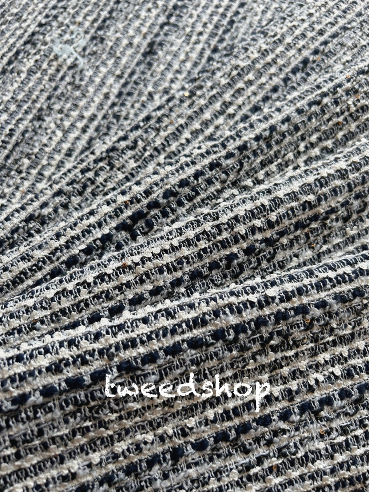 ツイード生地 615 ブラック | tweed shop