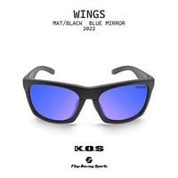 KOS Sunglasses WINGS MATTE BLACK　MIRROR/LENS