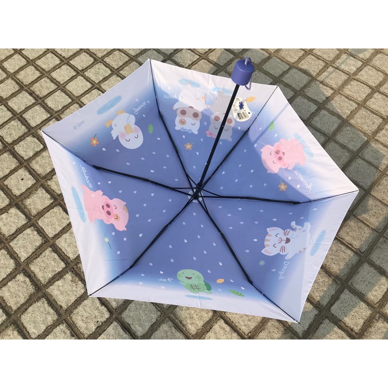marin 玉屋前箱、傘、振り鼓セット 香港☆麥兜】 Mc dull Umbrella☆マクダル 三摺遮 / 折りたたみ