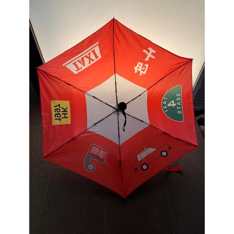 【香港☆G.O.D.】 住好啲prodaucts「スリム＆ウルトラライト」香港的士☆ 三摺遮 / ＵＶ protection umbrella・折りたたみ傘 #5022610NR