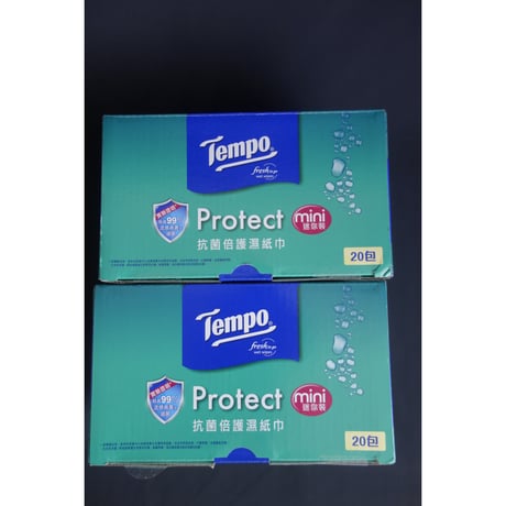 ＜合わせ買い＞【香港☆Tempo濕紙】 「Protect」＜小包＞ /  抗菌倍護miniウエットティッシュ　#508314N