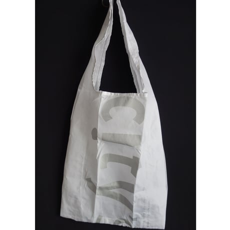 【香港☆city super】絶賛☆おすすめの”白”＜NEW＞ 環保袋・ECO BAG / Lサイズ　白×シルバー　#3053115N