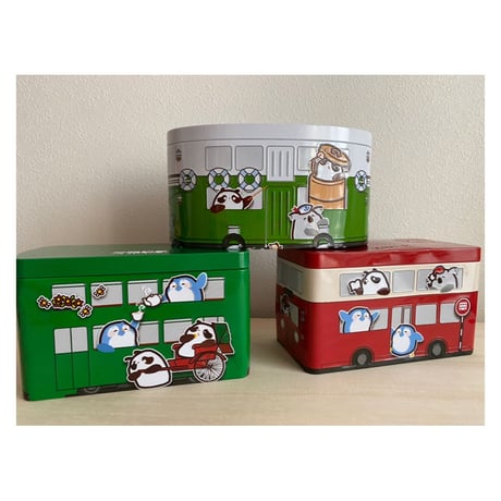 【香港☆奇華餅家】缶！缶！缶入り曲奇♡   /　電車・小輪・巴士の３種類  #6032936R