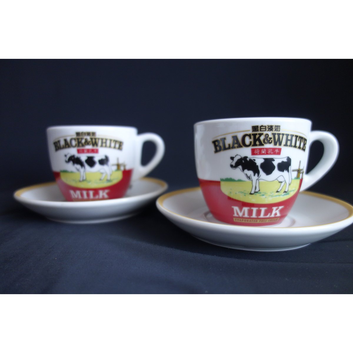 香港☆茶餐廳食器】＜漫畫＞ 黑白淡奶BLACK&WHITE / 衝撃に耐えて