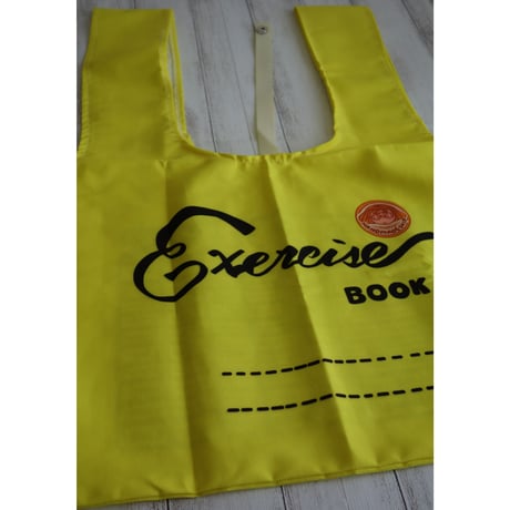 >SALE<☆Handmade☆【香港・HANDMADESHIP】 「Exercise Book」環保袋（２色） /   幅が有る物を入れるのに便利です#2072310S