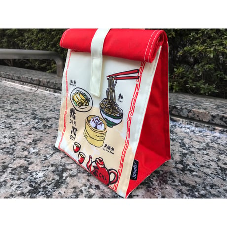 【香港☆特色香港】巻型保温保冷便當袋４柄  /   ROLLTOP LUNCH BAG　#207239S