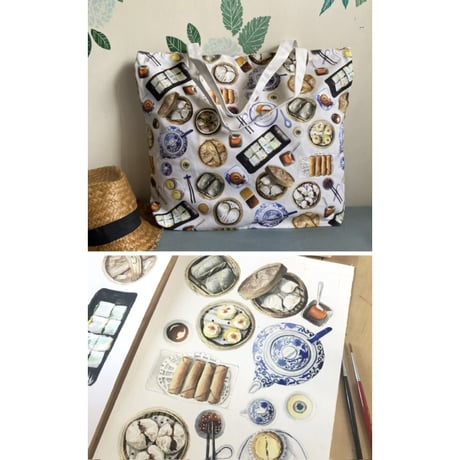 ＜予約商品＞☆Handmade☆【香港 ☆ Bymamalaterre】＜TOTE BAG＞【大】7種類  / オススメ♡香港A-Z  #R602265R