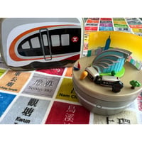 🉐【香港☆TINY】電車動きます「MTR」 ジオラマオルゴール   /  香港街景・音楽鈴  #2404275N