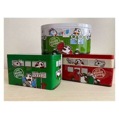 【香港☆奇華餅家】缶！缶！缶入り曲奇♡   /　電車・小輪・巴士の３種類  #6032936R