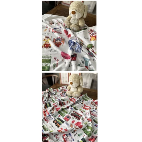 ＜リクエスト予約商品＞☆Handmade☆【香港 ☆ Bymamalaterre】＜Baby blanket＞２種類(柄) /  ひざ掛け・ブランケット  #R410113R