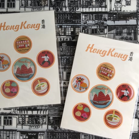 【香港☆Special Lapel badge】個性胸章 / 缶バッジ6個set  #406291R