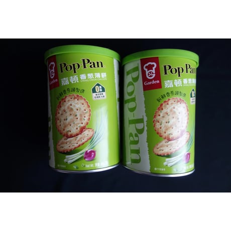 新しい形【香港☆ 嘉頓】＜新パッケージ＞Pop-Pan 香葱薄餅  /  Spring Onion Cracker 88g  #6032927N