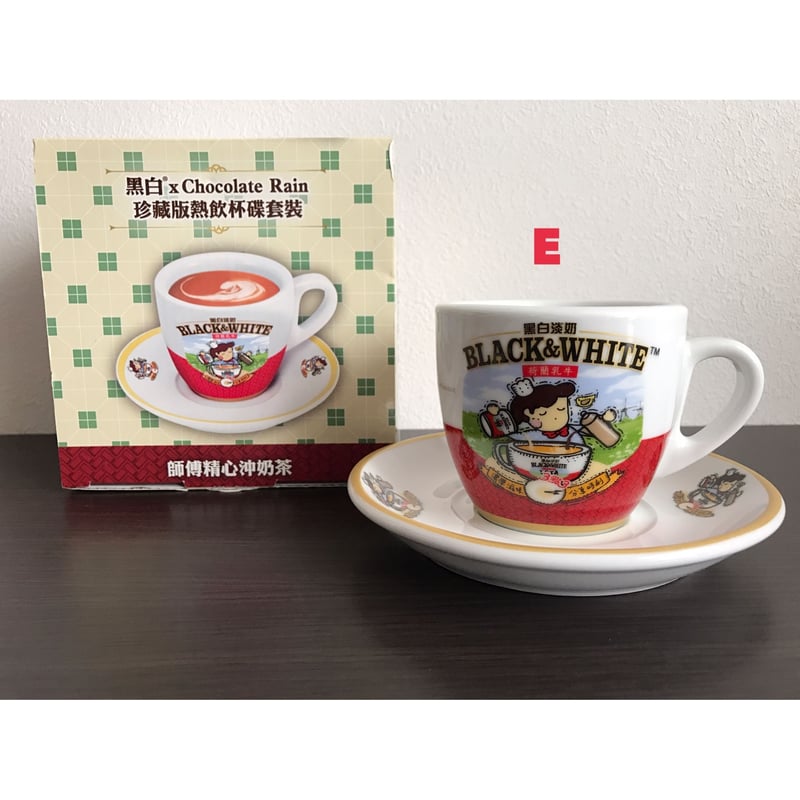 香港☆茶餐廳食器】黑白淡奶「BLACK&WHITE ×Chocolate Rain」6種類