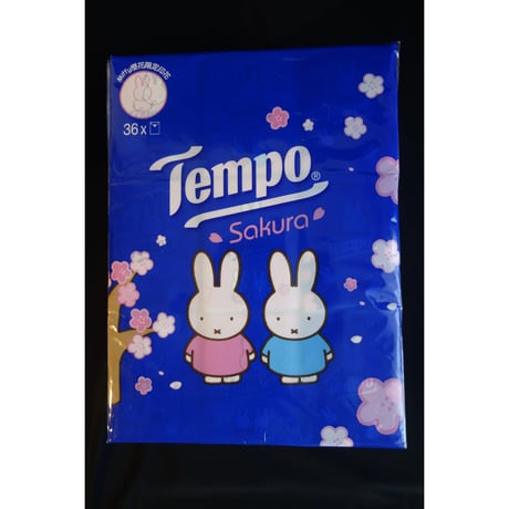 【香港☆限定Tempo】 2026年の櫻はmiffyと一緒♡使い捨てハンカチ（ティッシュ）/　櫻×miffy　香り付き36pcs  #6033169N
