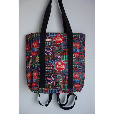 ＜限定品＞【香港☆G.O.D.】×【可口可樂】お出かけに超級便利！2way☆TOTE＆リュック  /  NATHAN ROAD  #2403S6