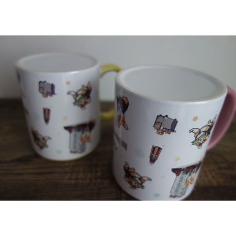 【香港☆可基香港】Corgi in Hong Kong☆  MUG CUP  /  イエロー