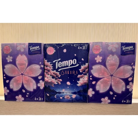 【香港☆Tempo】2025「櫻花・季節限定」＜36P＞ /  使い捨てハンカチ（ティッシュ）#5052722N