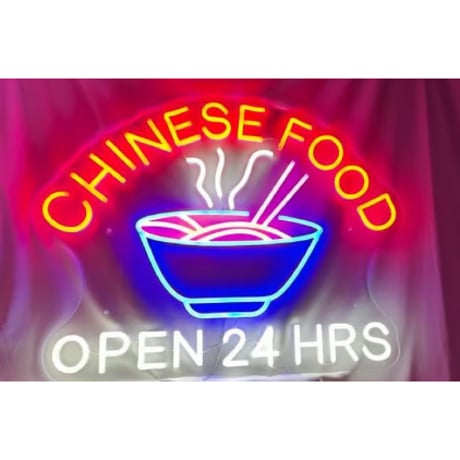 ＜予約商品＞【香港☆Neon Light】キラキラチカチカ☆お部屋におひとつ / ２種類「的士」「麵」#R2404301