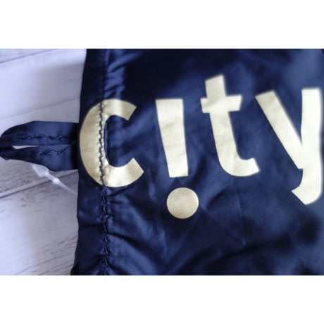 【香港☆city super】絶賛☆おすすめ＜NEW＞ 環保袋・ECO BAG / Lサイズ　黑×金  #3022810N