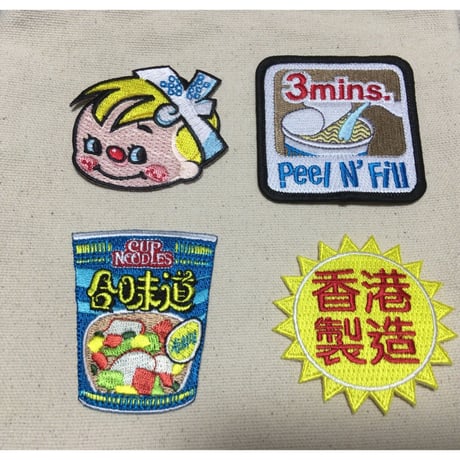【香港☆NISSIN】合味道CUP NOODLES / ワッペン  #512306R