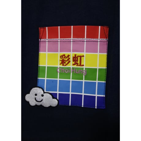 ＜残り１枚＞【香港☆bossini】＜女装＞彩虹站短袖印花 T 恤 / 「虹彩篇」Choi Hung  #2403S27