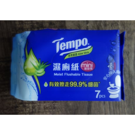 ＜合わせ買い＞＜お試し価格＞【香港☆Tempo】Moist Flushable Tissue ７片６包 / 濕厠紙　ｳｯ…大事  #310305N