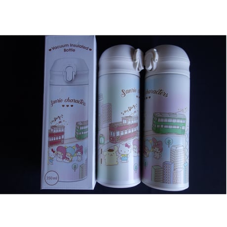 【香港☆TINY】香港電車×「SANRIO CHARACTERS」 / Hong Kong Tramステンレスタンブラー 350ml/ 蓋は一体型　#3022812N