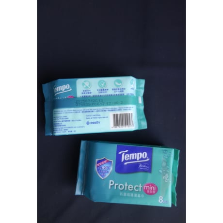 ＜合わせ買い＞【香港☆Tempo濕紙】 「Protect」＜小包＞ /  抗菌倍護miniウエットティッシュ　#508314N