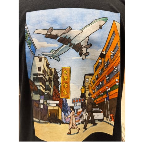 ＜4/21～発送■予約販売＞【香港☆whynothongkong】＜Unisex＞九龍城限定T 恤 / 「半袖 黑一色」  #R250413N