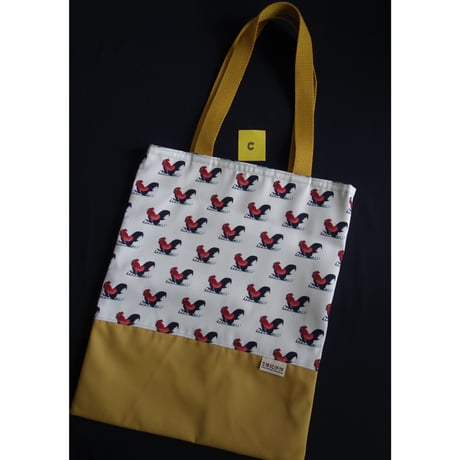 ＜ラスト1＞☆Handmade☆【香港 / 淳記手作】３種類「マチ無し」TOTE BAG / 「公雞」３種類  #SA6013161R