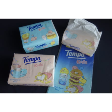 ＜合わせ買い＞【香港☆Tempo/kids】＜ MAMEGOMA™ CAFE＞ ４層抽取式面紙・卓上用（ティッシュ）1パック  #5052721N