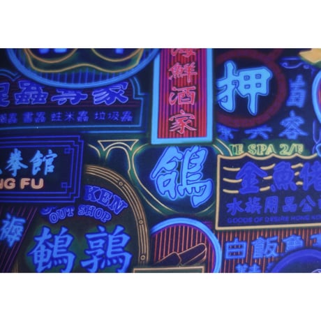 【香港☆G.O.D.】「 彌敦道」ジップウォレット環保袋   /  Nathan Road Blues Zip Wallet Sopping Bag   #401316N