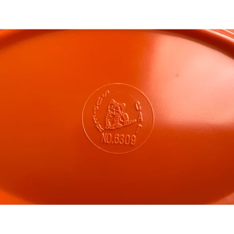 ＜合わせ買い＞【香港☆メラミンお皿】橙・オレンジカラーのオーバルメラミンお皿 / 家居用品  #3062621R