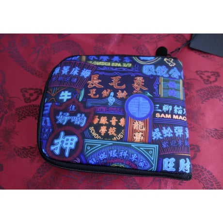 【香港☆G.O.D.】「 彌敦道」ジップウォレット環保袋   /  Nathan Road Blues Zip Wallet Sopping Bag   #401316N