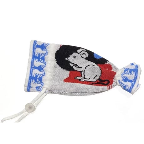 ＜予約商品＞【香港 ☆ Hoopla HK×大白兔】クロスオーバー　大白鼠糖消毒酒精收納袋  / White Rat Sprayed Sanitizer Case　#R310218N