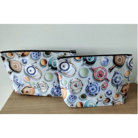 ＜予約商品＞☆手描き水彩画☆【香港 ☆ Bymamalaterre】＜Pouch＞５種類  /  チャイニーズフラスコ♡  #R602266R