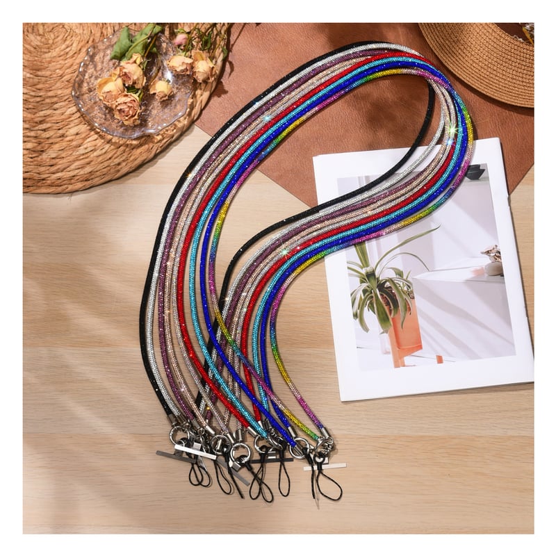 香港☆躍雨士多】(赤色のみ）電話縄 / キラキラストラップ