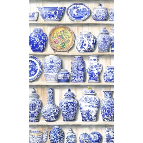 🉐＜予約商品＞手描き水彩画☆【香港 ☆ Bymamalaterre】「🉐３種類＋New1種類」 ＜Tea Towel＞  /　#R602264S
