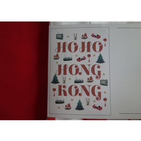 ☆Handmade☆【香港 ☆ FEML】10%FF＜Tea Towel＞HO HO HONG KONG /  CHRISTMAS TEA TOWEL  #2121818N
