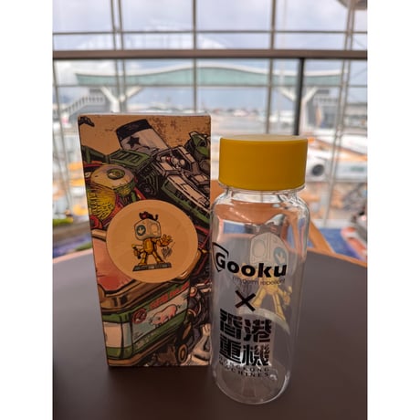 オススメ【香港☆香港重機】クロスオーバー＜Gooku＞抗菌水筒  /  安全島燈プラタンブラー燈箱君  #6062718N
