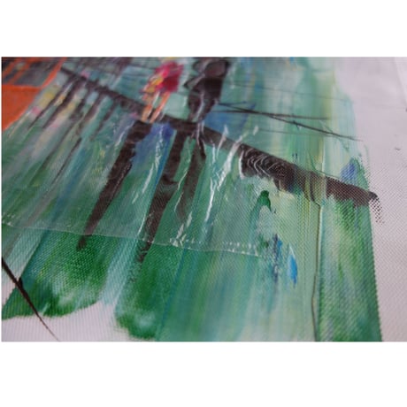 【香港 / 油畫】＜Oil Painting＞香港のトラムがある風景  #2121814N