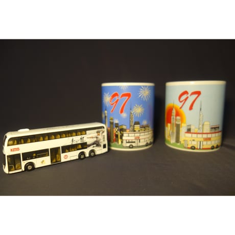 【香港☆80M】（希少）KMB　1997マグカップ/　２種類  #409287N