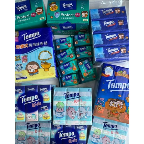 ＜合わせ買い＞【香港☆Tempo濕紙】2025新年「蛇年大吉・Protect」＜小包＞ /  抗菌倍護miniウエットティッシュ　#502263N